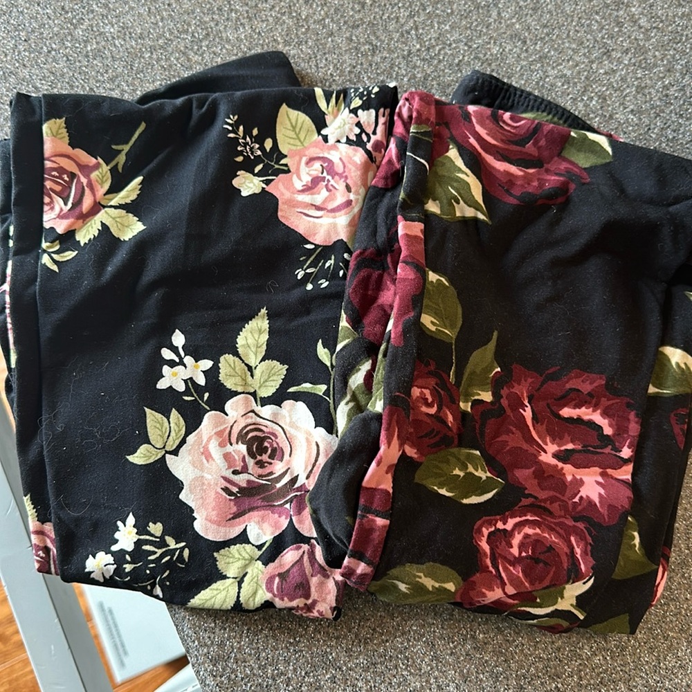 Floral leggings